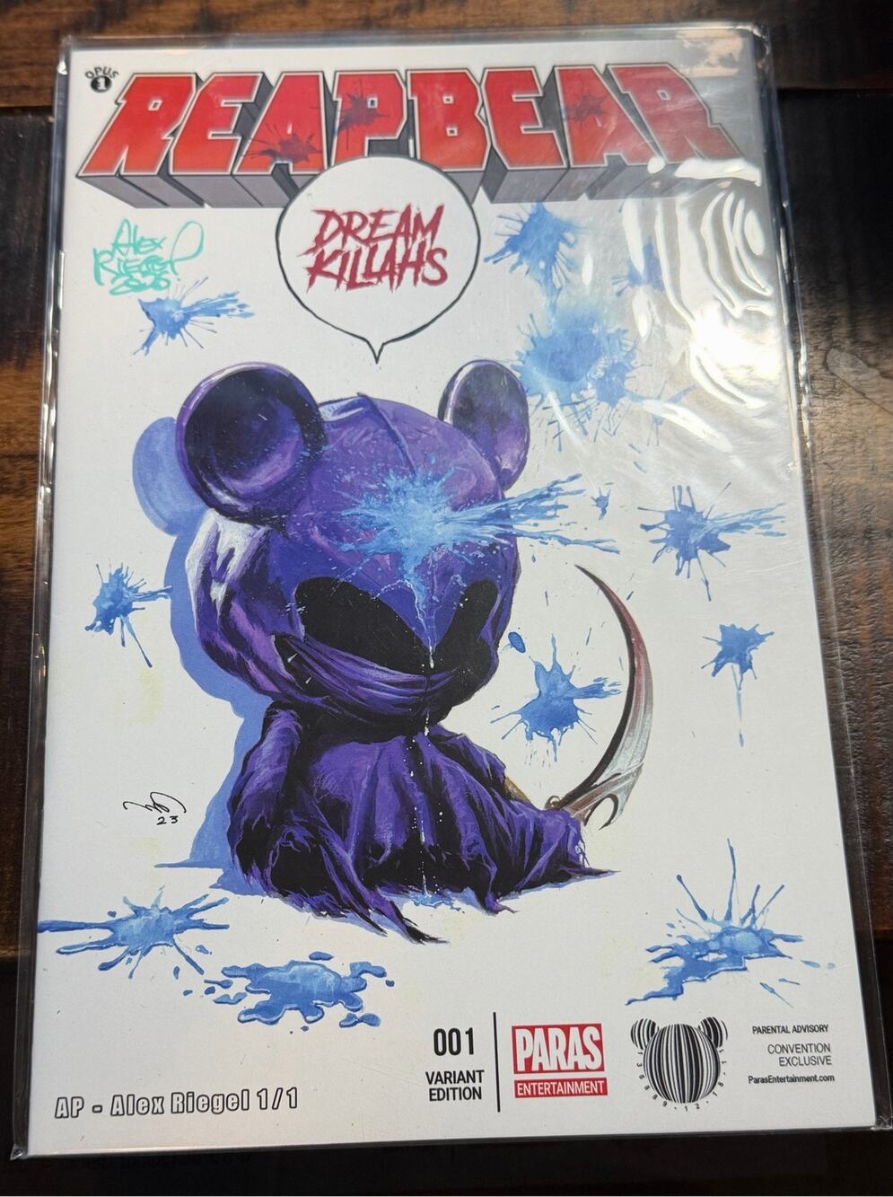 Reapbear Dream Killahs Alex Riegel Signed AP 1/1 Paras Entertainment